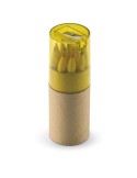 Crayons de Couleur Personnalisés 12 pièces - LAMBUT Matières : papier Couleurs : jaune transparent