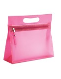 Trousse transparente personnalisée MOONLIGHT Matières : PVC Couleurs : fuchsia