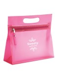 Trousse transparente personnalisée MOONLIGHT Matières : PVC Couleurs : fuchsia personnalisation rapide en France