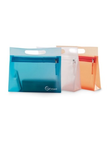 Trousse transparente personnalisée MOONLIGHT Matières : PVC Couleurs : bleu livraison express 24h 48h