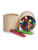 Étui Personnalisé de 30 Crayons Cire - Idéal pour Offrir STRIPER pas cher Matières : cire Couleurs : beige personnalisable avec 