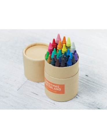 Étui Personnalisé de 30 Crayons Cire - Idéal pour Offrir STRIPER pas cher Matières : cire Couleurs : beige impression haute défi