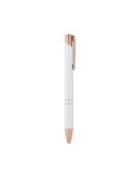 Stylo  en aluminium recyclé BERN ROSE Matières : aluminium recyclé  Couleurs : blanc accessoire événementiel unique