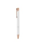 Stylo  en aluminium recyclé BERN ROSE Matières : aluminium recyclé  Couleurs : blanc goodies personnalisé en stock