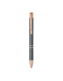 Stylo  en aluminium recyclé BERN ROSE Matières : aluminium recyclé  Couleurs : titane marquage couleur éclatante