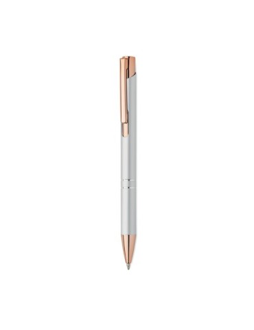 Stylo  en aluminium recyclé BERN ROSE Matières : aluminium recyclé  Couleurs : argenté personnalisable avec votre logo