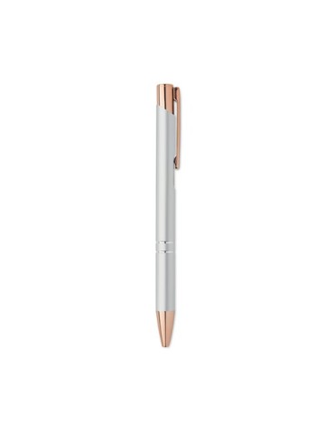 Stylo  en aluminium recyclé BERN ROSE Matières : aluminium recyclé  Couleurs : argenté marquage laser ultra précis