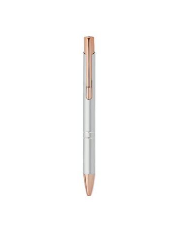 Stylo  en aluminium recyclé BERN ROSE Matières : aluminium recyclé  Couleurs : argenté personnalisation sur mesure