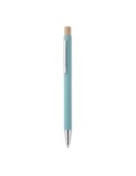 Stylo bille  en aluminium recyclé personnalisé BERGAMO Matières : aluminium recyclé  Couleurs : bleu bébé cadeau entreprise pas 