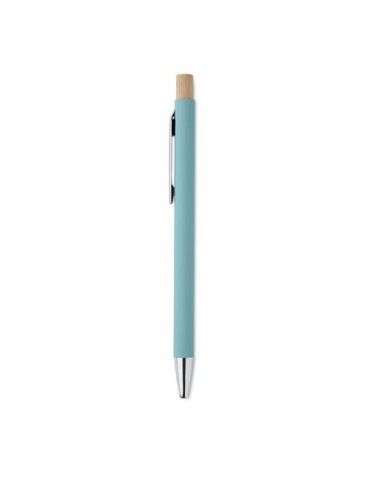 Stylo bille  en aluminium recyclé personnalisé BERGAMO Matières : aluminium recyclé  Couleurs : bleu bébé livraison express 24h 