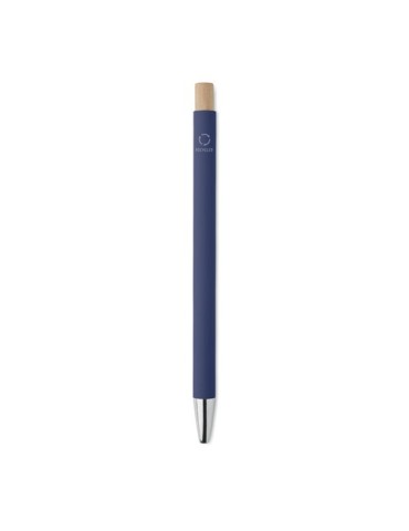 Stylo bille  en aluminium recyclé personnalisé BERGAMO Matières : aluminium recyclé  Couleurs : bleu impression haute définition