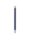 Stylo bille  en aluminium recyclé personnalisé BERGAMO Matières : aluminium recyclé  Couleurs : bleu impression haute définition