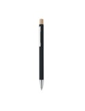Stylo bille  en aluminium recyclé personnalisé BERGAMO Matières : aluminium recyclé  Couleurs : noir personnalisable avec votre 