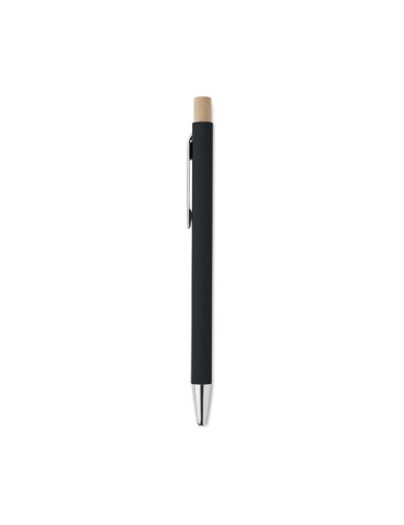 Stylo bille  en aluminium recyclé personnalisé BERGAMO Matières : aluminium recyclé  Couleurs : noir cadeau collaborateur premiu