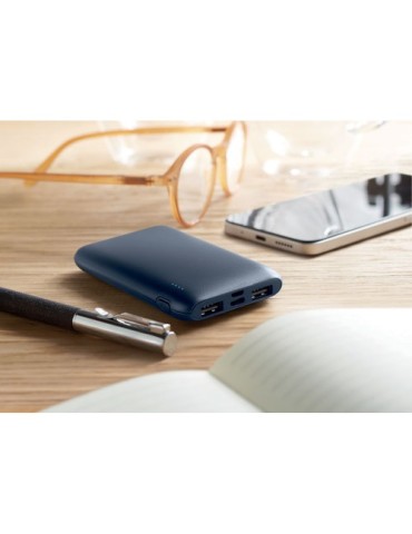 Powerbank  5000 mAh personnalisé POWER52C Matières : ABS Couleurs : bleu marine goodies personnalisé en stock