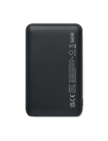 Powerbank  5000 mAh personnalisé POWER52C Matières : ABS Couleurs : noir objet promotionnel éco-responsable