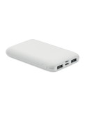 Powerbank  5000 mAh personnalisé POWER52C Matières : ABS Couleurs : blanc personnalisable avec votre logo