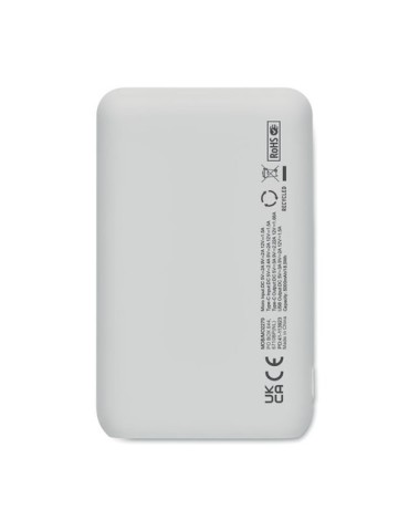 Powerbank  5000 mAh personnalisé POWER52C Matières : ABS Couleurs : blanc livraison express 24h 48h