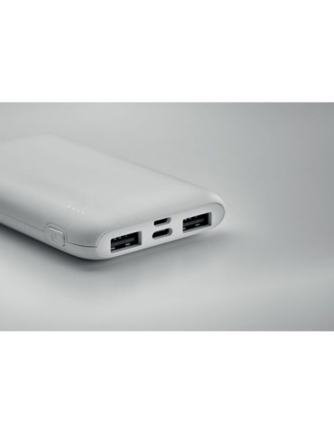 Powerbank  5000 mAh personnalisé POWER52C Matières : ABS Couleurs : blanc cadeau affaires élégant