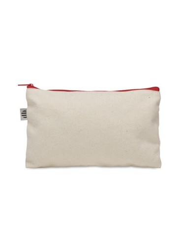 Pochette personnalisée en coton 340 gr/m² - PESACARA Matières : coton biologique Couleurs : rouge 2