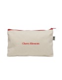 Pochette personnalisée en coton 340 gr/m² - PESACARA Matières : coton biologique Couleurs : rouge objet publicitaire robuste
