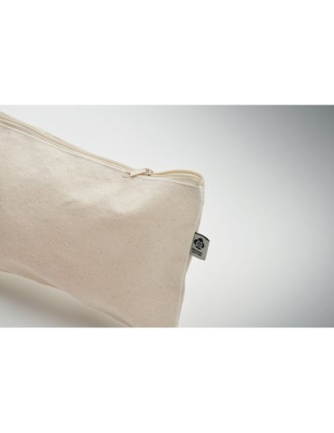 Pochette personnalisée en coton 340 gr/m² - PESACARA Matières : coton biologique Couleurs : beige cadeau client original