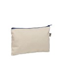 Pochette personnalisée en coton 340 gr/m² - PESACARA Matières : coton biologique Couleurs : bleu personnalisable avec votre logo