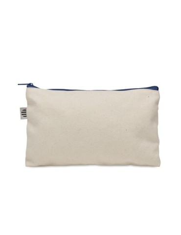 Pochette personnalisée en coton 340 gr/m² - PESACARA Matières : coton biologique Couleurs : bleu impression haute définition