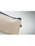 Pochette personnalisée en coton 340 gr/m² - PESACARA Matières : coton biologique Couleurs : bleu impression logo haute qualité