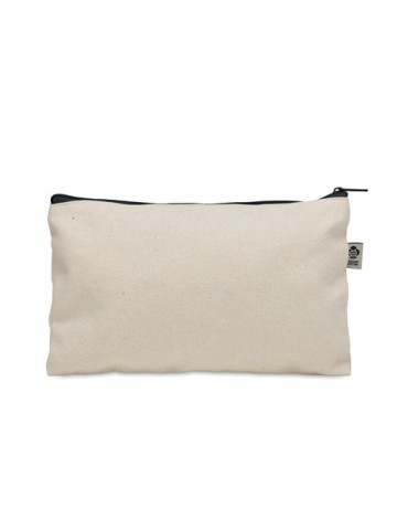Pochette personnalisée en coton 340 gr/m² - PESACARA Matières : coton biologique Couleurs : noir personnalisation rapide en Fran