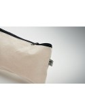 Pochette personnalisée en coton 340 gr/m² - PESACARA Matières : coton biologique Couleurs : noir marquage couleur éclatante