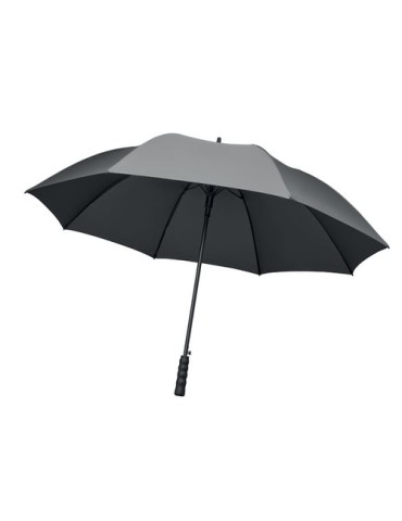 Parapluie coupe-vent pratique de 27'' personnalisé LLUVIA MO2286-06 Matières : PET recyclé Couleurs : gris objet promotionnel éc