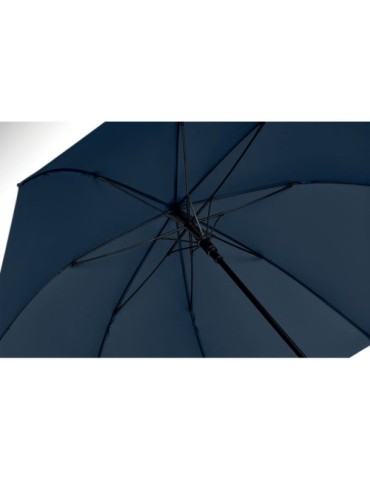Parapluie coupe-vent pratique de 27'' personnalisé LLUVIA MO2286-06 Matières : PET recyclé Couleurs : bleu goodies publicitaire 