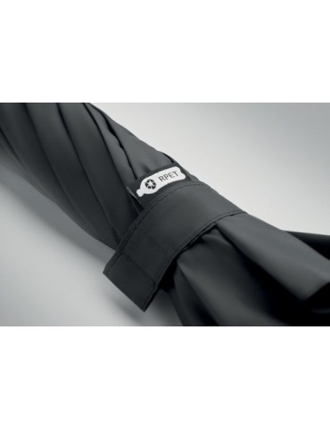 Parapluie coupe-vent pratique de 27'' personnalisé LLUVIA MO2286-06 Matières : PET recyclé Couleurs : noir personnalisation rapi