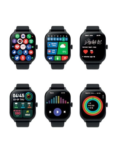 Montre sans fil de santé personnalisée et publicitaire - IRTO Matières : silicone Couleurs : noir impression logo haute qualité