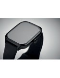 Montre sans fil de santé personnalisée et publicitaire - IRTO Matières : silicone Couleurs : noir objet publicitaire robuste