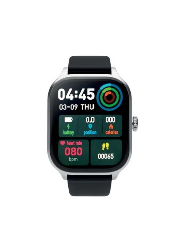 Montre sans fil de santé personnalisée et publicitaire - IRTO Matières : silicone Couleurs : argenté objet promotionnel éco-resp
