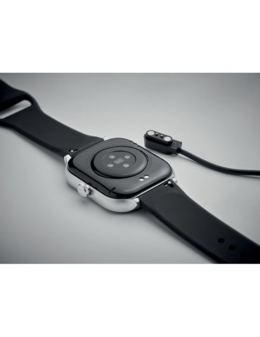 Montre sans fil de santé personnalisée et publicitaire - IRTO Matières : silicone Couleurs : argenté goodies personnalisé en sto