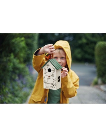 Maison d'oiseau en contreplaqué  personnalisé GREENJAY Matières : MDF Couleurs : blanc 2