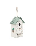 Maison d'oiseau en contreplaqué  personnalisé GREENJAY Matières : MDF Couleurs : blanc impression haute définition