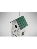 Maison d'oiseau en contreplaqué  personnalisé GREENJAY Matières : MDF Couleurs : blanc marquage laser ultra précis