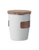 Gobelet Incassable Personnalisé 350 ml en Acier Inox WALNUT Couleurs : blanc Matières : acier inoxydable recyclé livraison expre