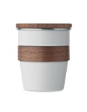 Gobelet Incassable Personnalisé 350 ml en Acier Inox WALNUT Couleurs : blanc Matières : acier inoxydable recyclé personnalisable