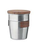 Gobelet Incassable Personnalisé 350 ml en Acier Inox WALNUT Couleurs : argenté mat Matières : acier inoxydable recyclé impressio