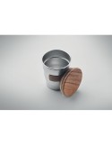 Gobelet Incassable Personnalisé 350 ml en Acier Inox WALNUT Couleurs : argenté mat Matières : acier inoxydable recyclé cadeau co