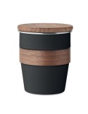 Gobelet Incassable Personnalisé 350 ml en Acier Inox WALNUT Couleurs : noir Matières : acier inoxydable recyclé personnalisable 
