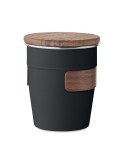 Gobelet Incassable Personnalisé 350 ml en Acier Inox WALNUT Couleurs : noir Matières : acier inoxydable recyclé goodies publicit