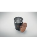 Gobelet Incassable Personnalisé 350 ml en Acier Inox WALNUT Couleurs : noir Matières : acier inoxydable recyclé objet promotionn