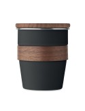 Gobelet Incassable Personnalisé 350 ml en Acier Inox WALNUT Couleurs : noir Matières : acier inoxydable recyclé cadeau affaires 