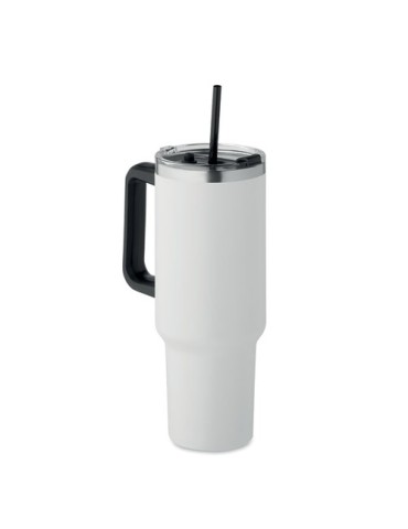 Gobelet isotherme personnalisé double paroi 1200ml SUMA Couleurs : blanc Matières : acier inoxydable recyclé